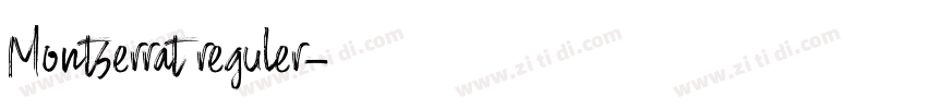 Montserrat reguler字体转换 Montserrat reguler字体转换